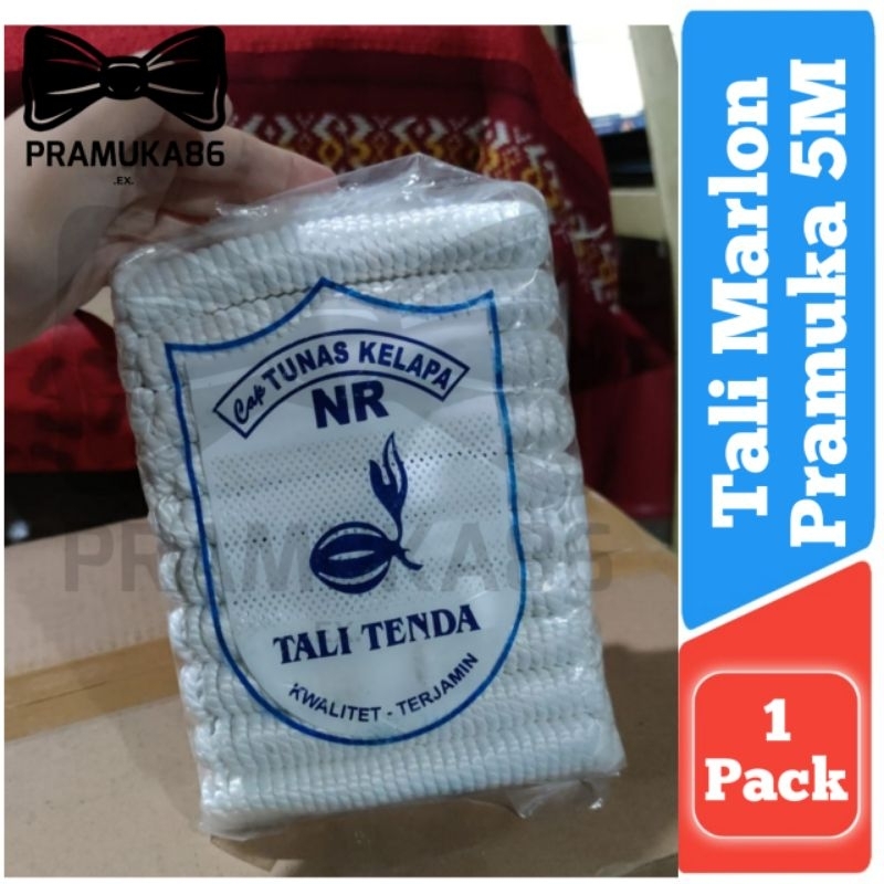 

Perpack (Isi 10pcs) Tali Pramuka Marlon / Nilon Panjang 5m