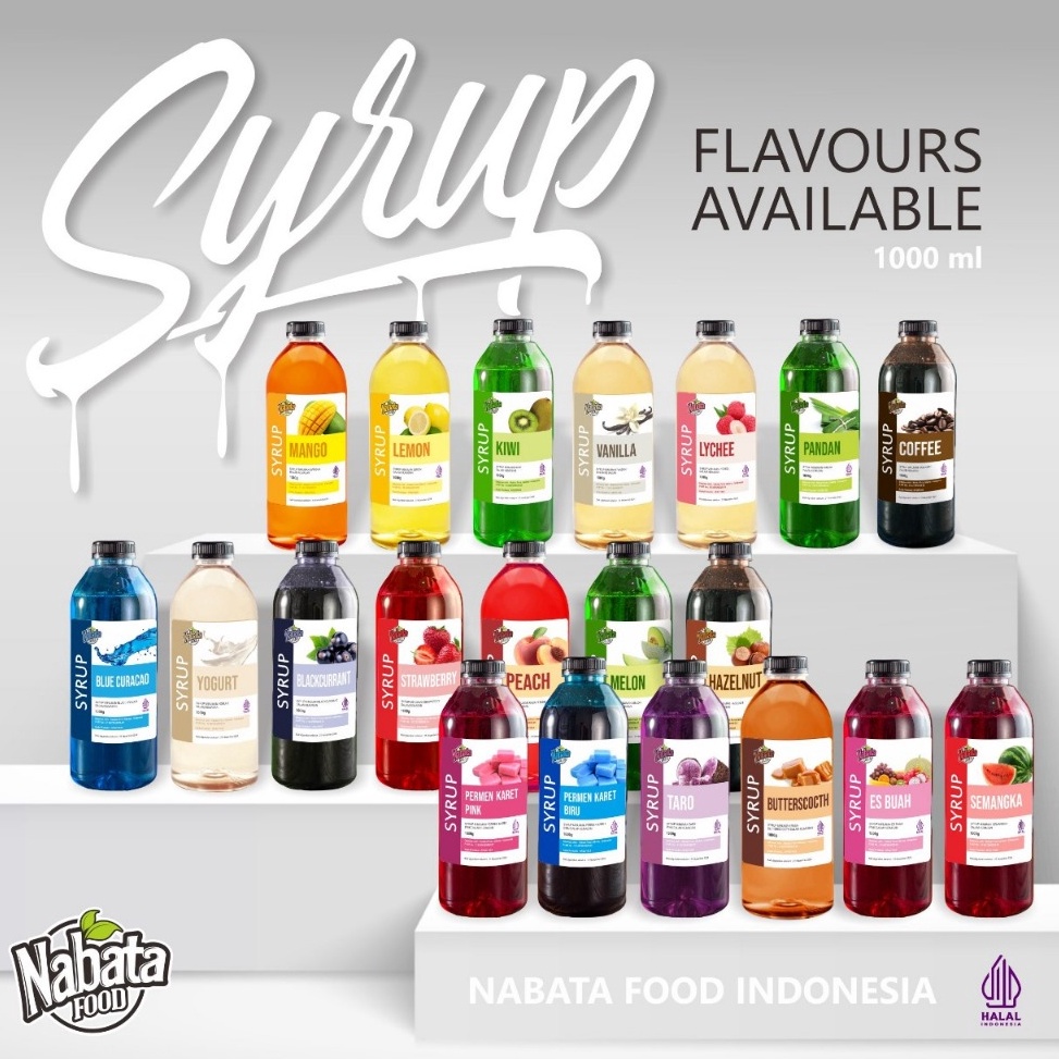 

ATJ364 99 BRANDS FESTIVAL Syrup NABATA All Varian 1 ml Sirup Flavoured Minuman Bartender Kopi Sirup Nabata Aneka Rasa All Variant Sirup Kopi dan Teh Perasa Minuman Nabata Syrup 1ml All Variant Rasa Sirup Minuman 1 Liter Aneka Rasa Buah Sy