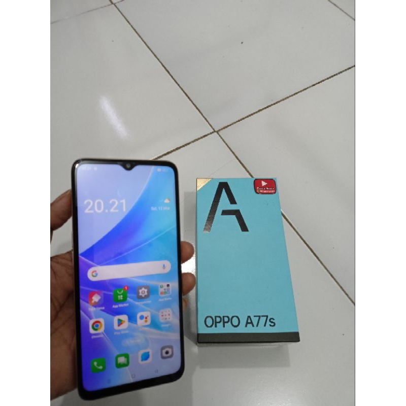 Oppo A77s second original 100%
