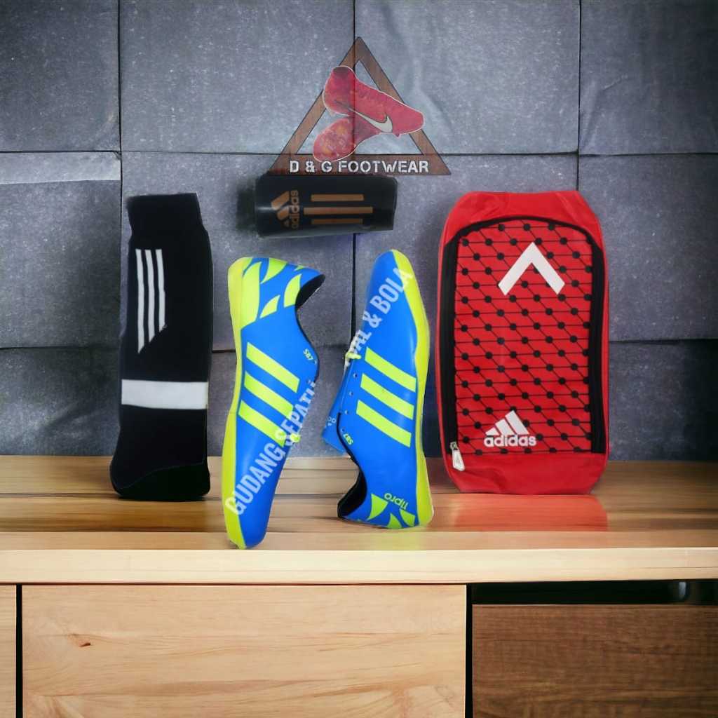Sepatu Futsal pria jumbo ukuran besar SZ 44-45-46-47 paket komplit termurah