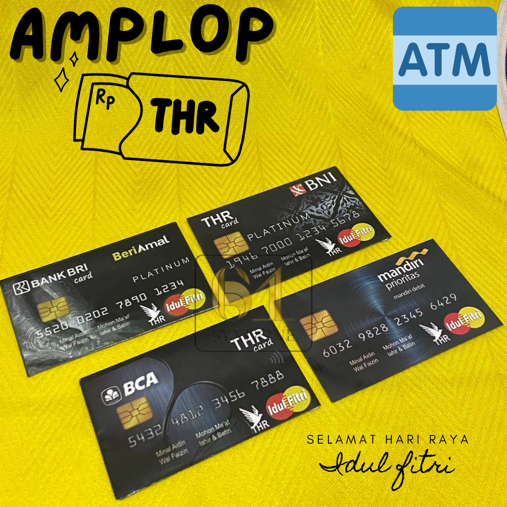 

AMPLOP THR TAHUN 2024 (10 pcs) Amplop Lebaran Motif Atm 2024