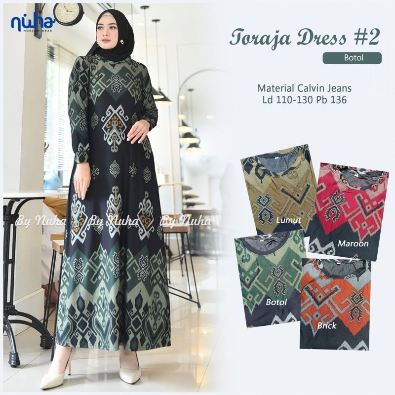 TERBARU GAMIS JUMBO MURAH TORAJA DRESS JUMBO MAXY MATT CALVIN JEANS