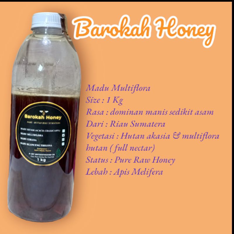

Madu Hutan Multiflora 1kg & 750gr