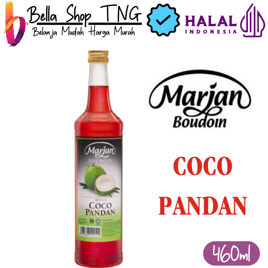 

Marjan Boudoin Sirup Cocopandan Botol 460 ml