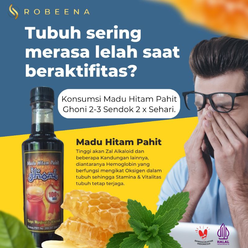 

Madu Herbal/ Madu Hitam Pahit / Menguatkan Tulang & Sendi