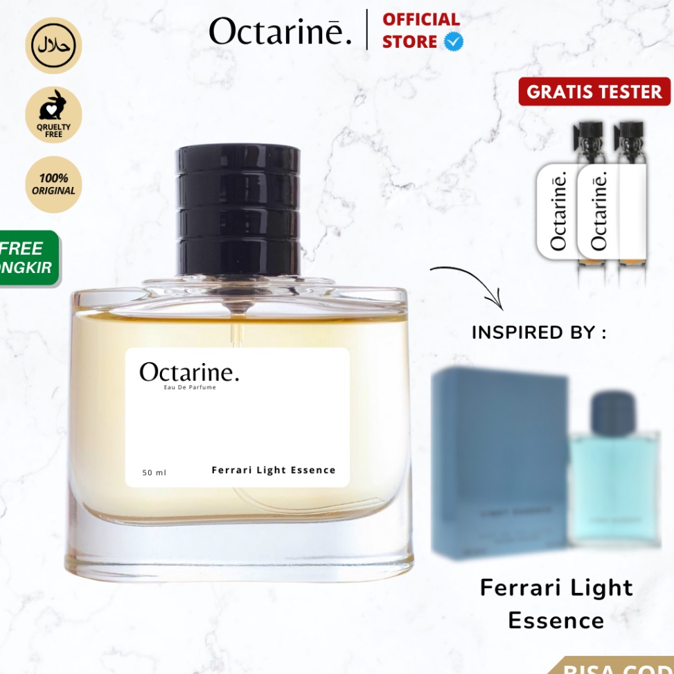 EWW243 Dijamin Ori Octarine  Parfum Pria Tahan Lama Aroma Mewah Fresh Woody Inspired By Ferrari Ligh