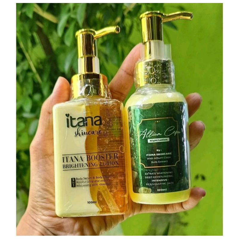 Itana Skincare, itana 2in1 lotion, itana bundle lotion, itana booster brightening lotion, itana nigh