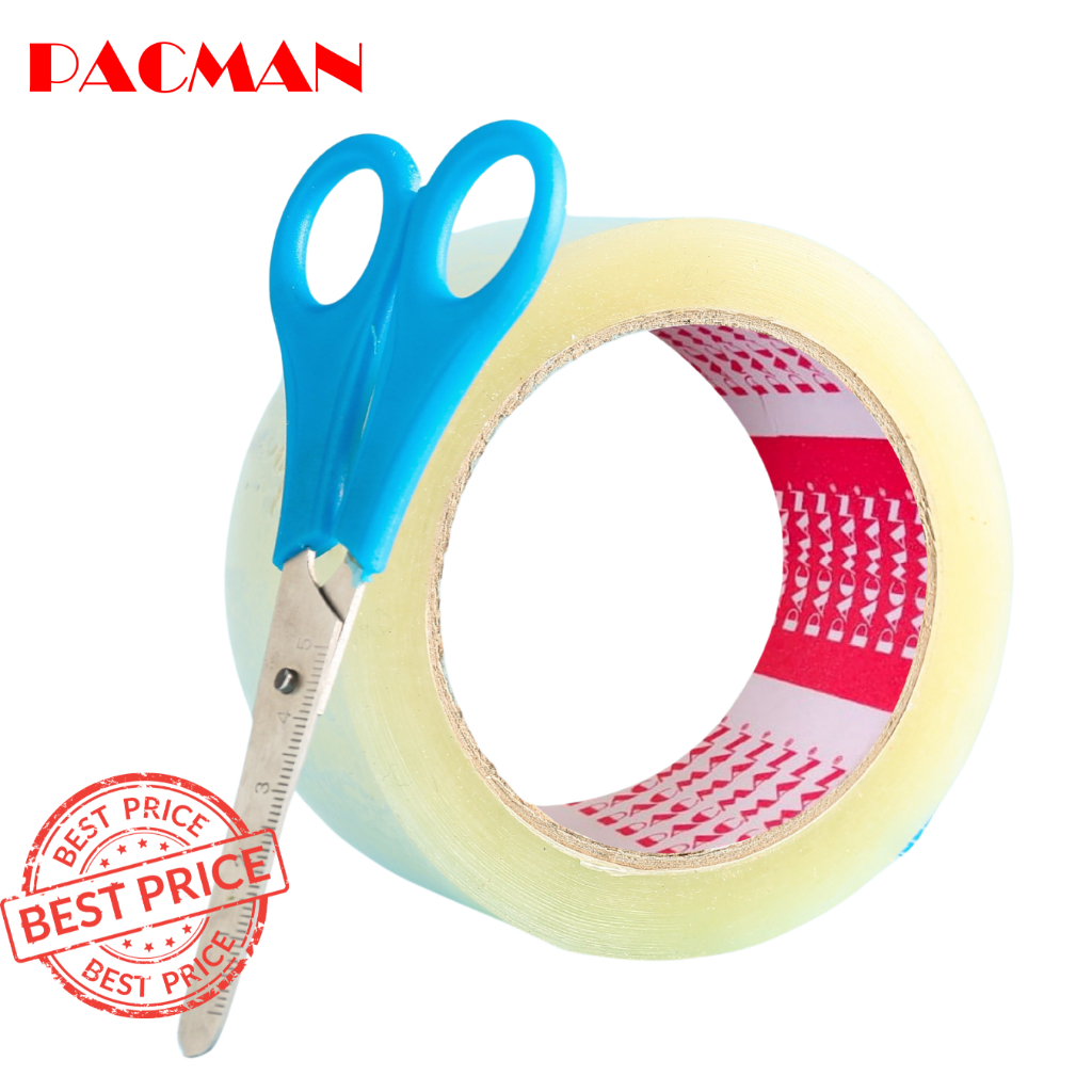 

2 inchi x 100 yard Lakban bening opp tape lakban packing murah berkualitas PACMAN TAPE
