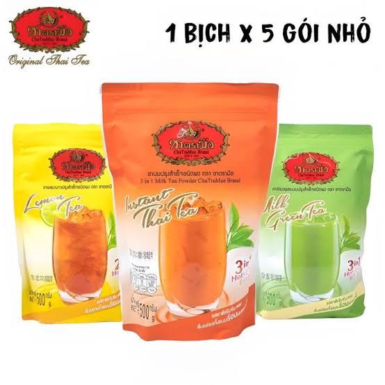 

⭐ TEH THAILAND ⭐ Chatramue Instant 3in1 Tea HALAL 100gr - 1pack isi 5pcs ( Impor / Import Bangkok )