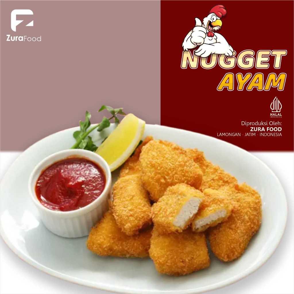 

Zura Food Chicken Nugget Homemade | Naget Ayam Frozen Food Nuget Sehat Halal