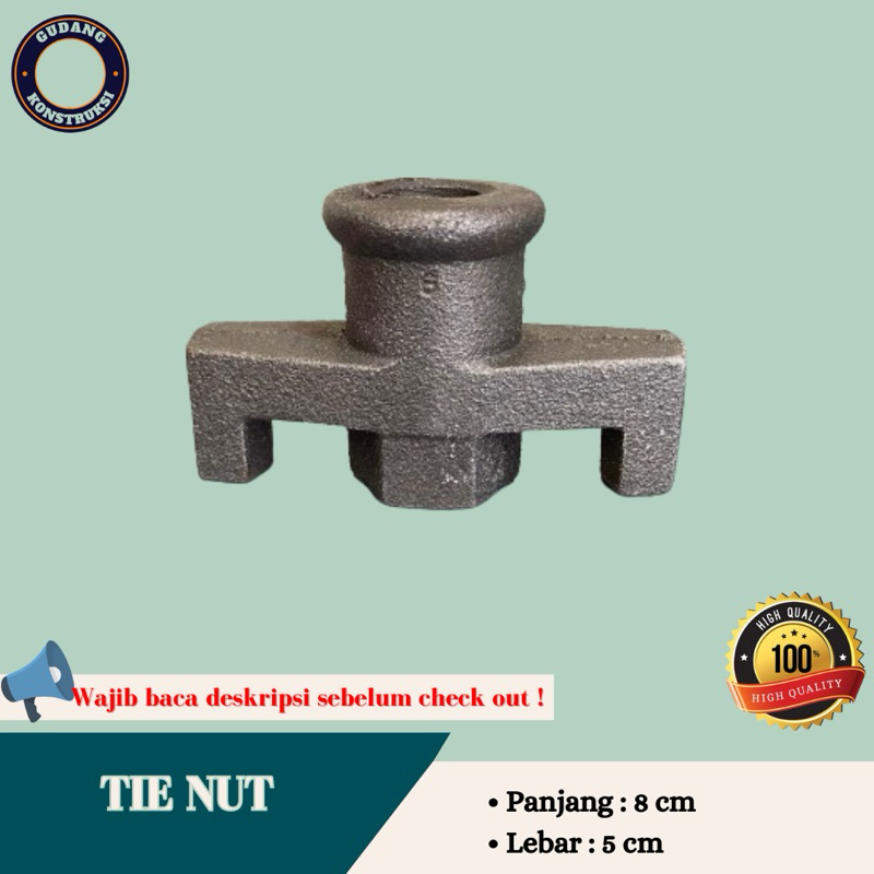 Tie nut scaffolding