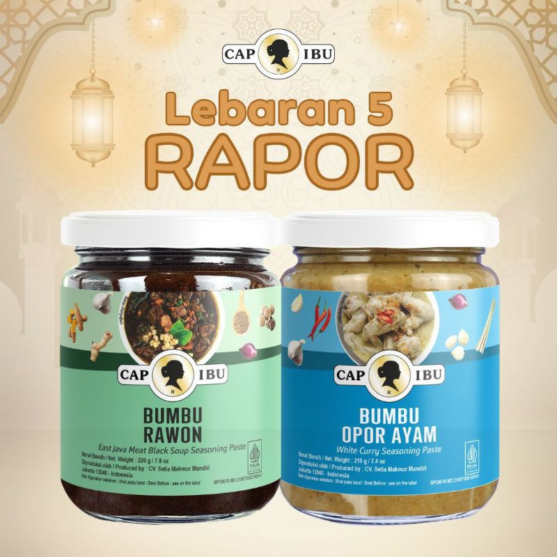 

CAP IBU Bumbu Combo Lebaran 5 (RaPor) Rawon dan Opor