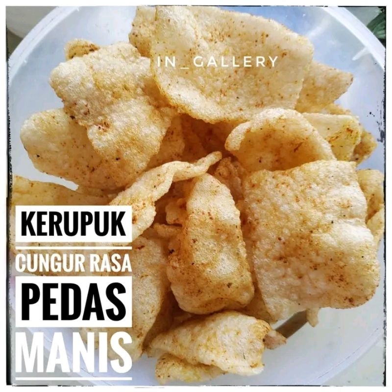 

kerupuk cungur/kerupuk kikil khas Garut netto500gr