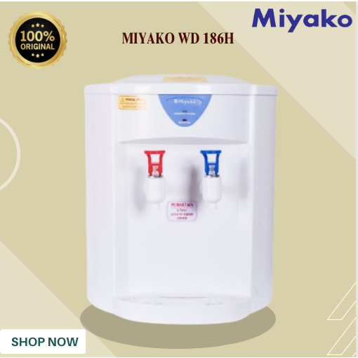DISPENSER MIYAKO GALON ATAS WD 186H BERGARANSI/WD-186H/WD186H/WD186H/MIYAKO DISPENSER GALON ATAS ORI
