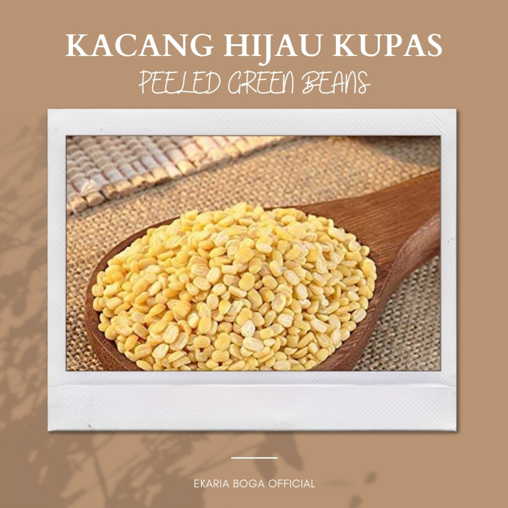 KACANG / BIJI | KACANG HIJAU / IJO KUPAS KULIT | KACANG HIJAU KUPAS 250GR