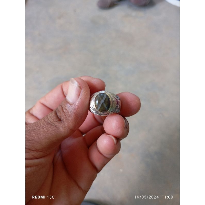 Natural cincin batu tapak jalak srigunting