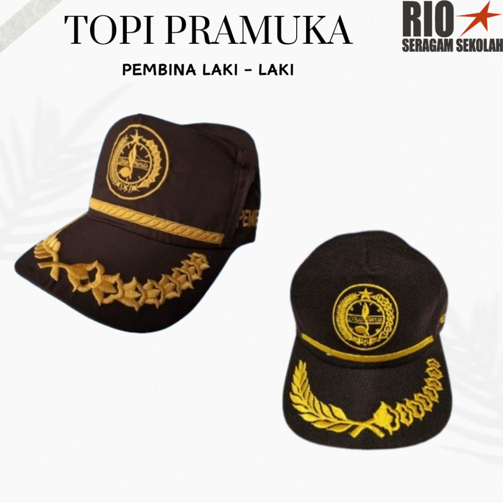 TOPI PRAMUKA PEMBINA LAKI LAKI / TOPI PEMBINA PUTRA / KUARNAS PNS PEREMPUAN, KOPEAH PRAMUKA PEMBINA 