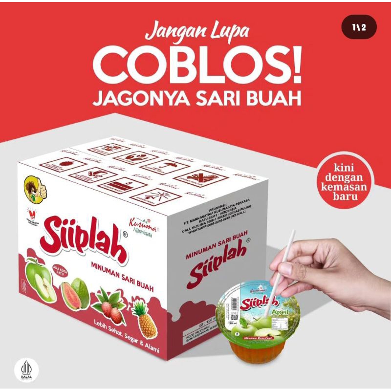 

SIIPLAH MINUMAN SARI BUAH KHAS KOTA BATU MALANG ISI 32 GELAS