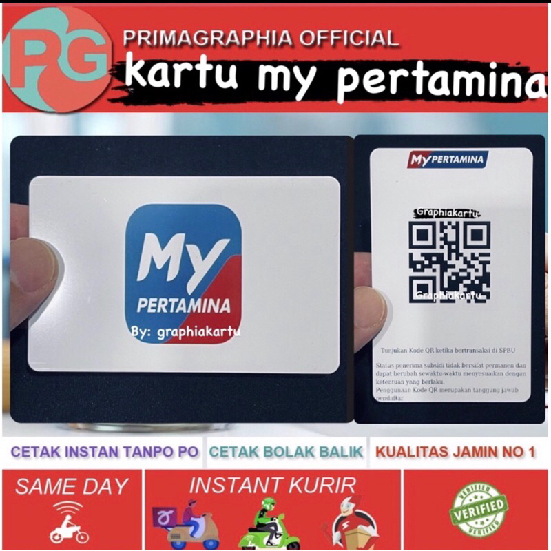 Kartu bensin/kartu my pertamina/cetak kartu pvc bahan premium/cetak kartu/cetak kartu pvc/kartu pvc