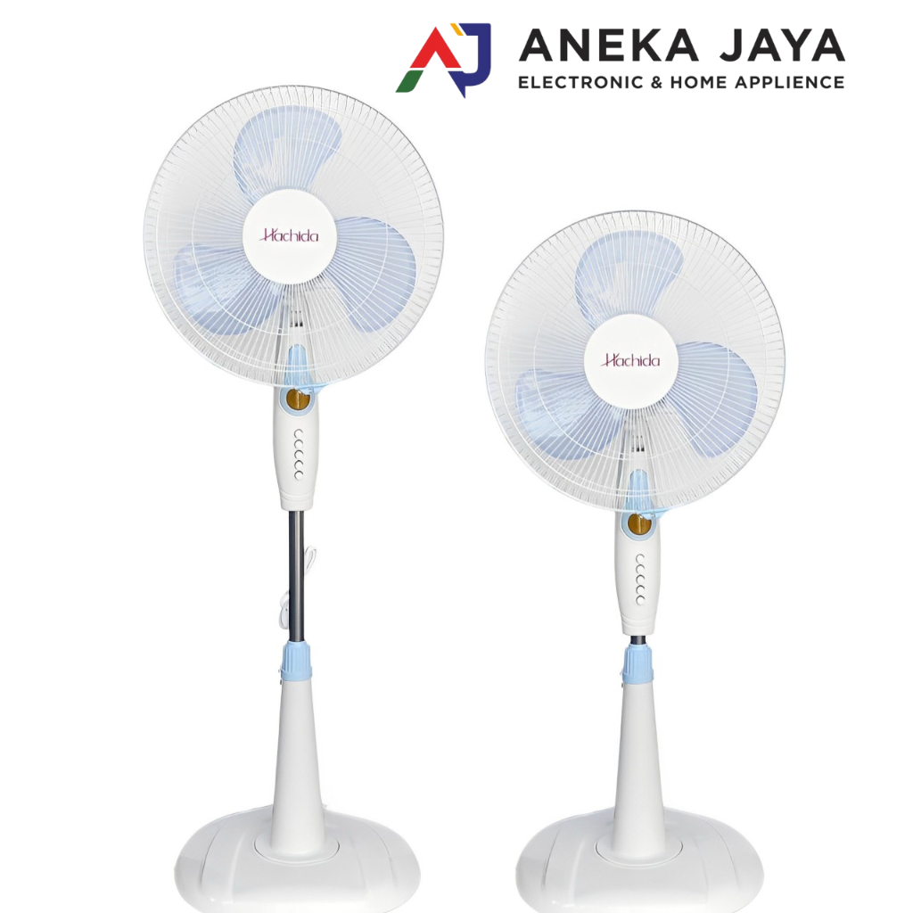 Stand fan hachida 1602 kk blt putih