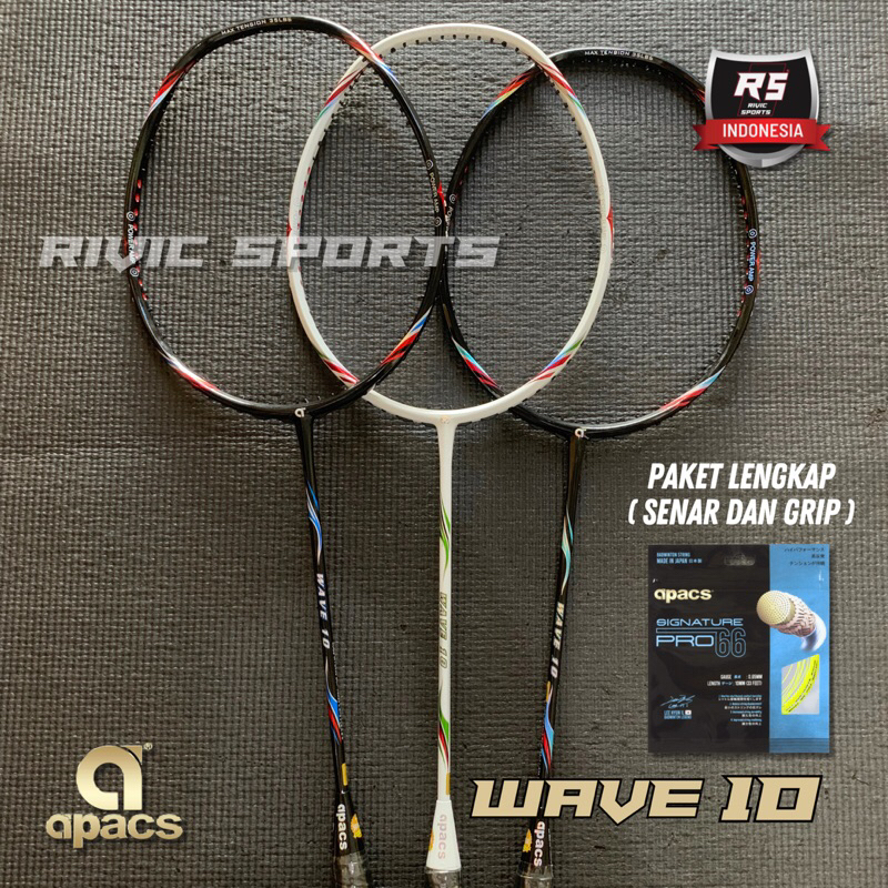 Raket Apacs WAVE 10 Badminton Original 100% Mata Itik Spesial