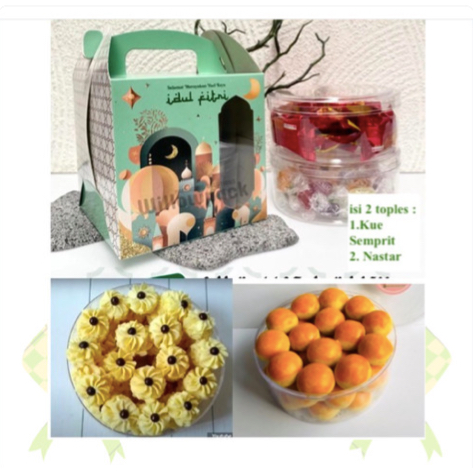 

Paket A Kue Kering Lebaran Isi 2 Toples Hampers Kue Kering/ Parsel