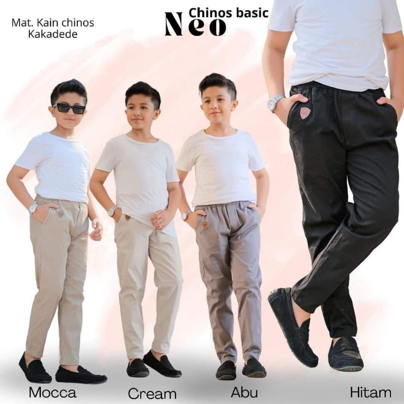 READY//Celana anak laki laki Neo chinos pant by kakadede