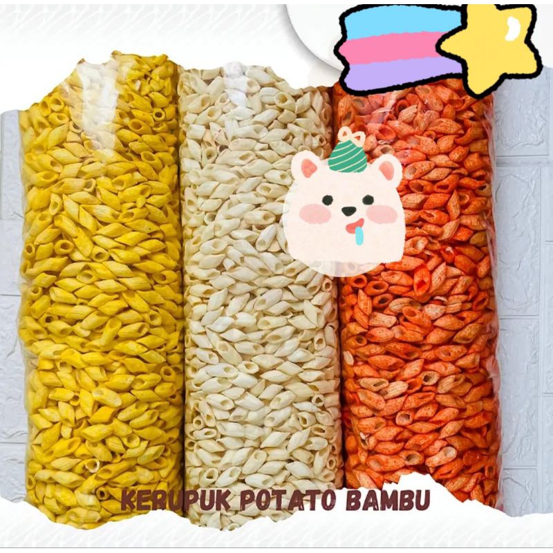 

1 ball makaroni bambu kemasan 1kg / makaroni bambu ngehits