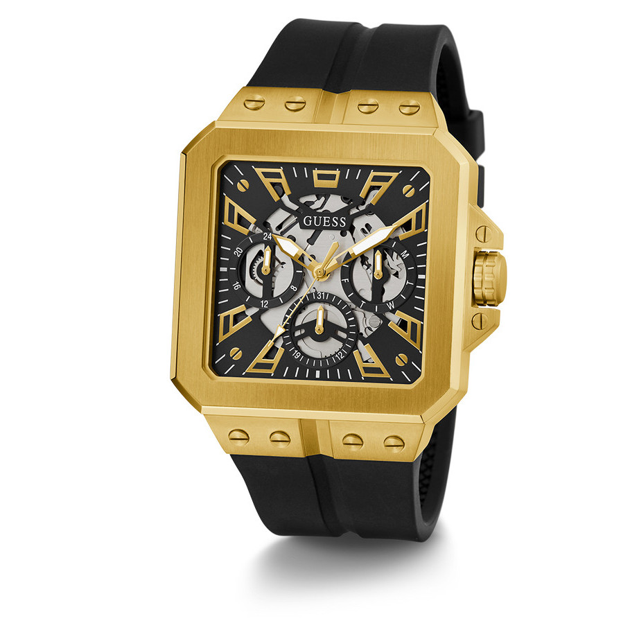 Promo GUESS GW0637G1 Original LEO Gold Jam Tangan Pria Analog Multi Fungsi