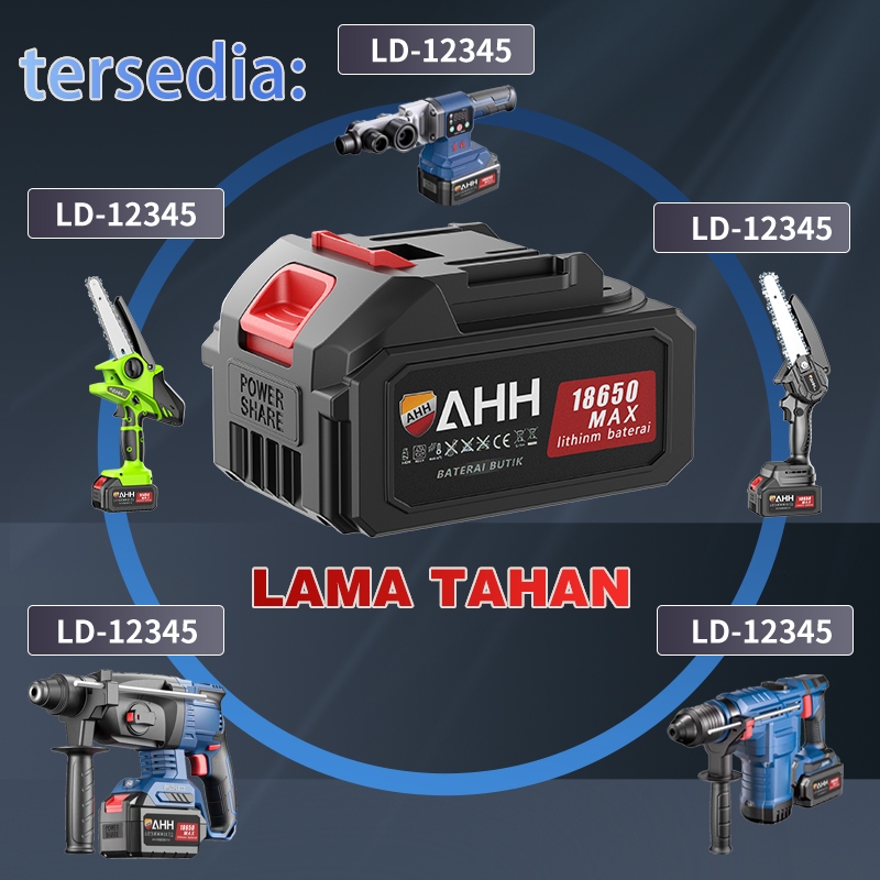 AHH Perkakas Makita Lxt Baterai 18650 Batre Pemotong Rumput 48v Impact Wrench Bor Cordless Gerinda