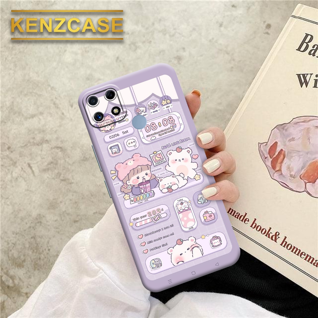 Soft case Hp REALME C25 - KENZCASE- Fashion Case Aesthetic - Silicon - Pelindung Belakang Handpone -