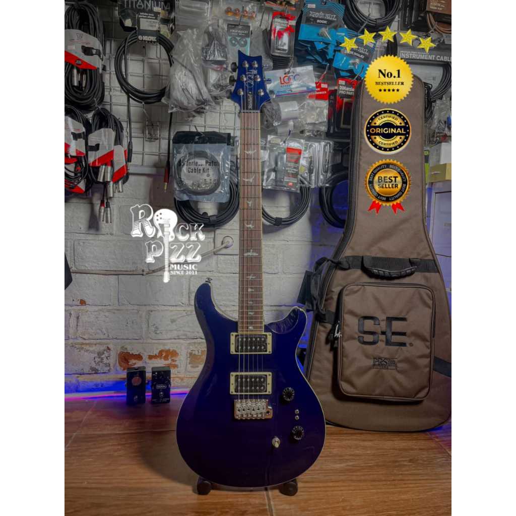 PRS SE STANDARD 24-08 TRANSLUCENT BLUE ELECTRIC GUITAR W/GIGBAG