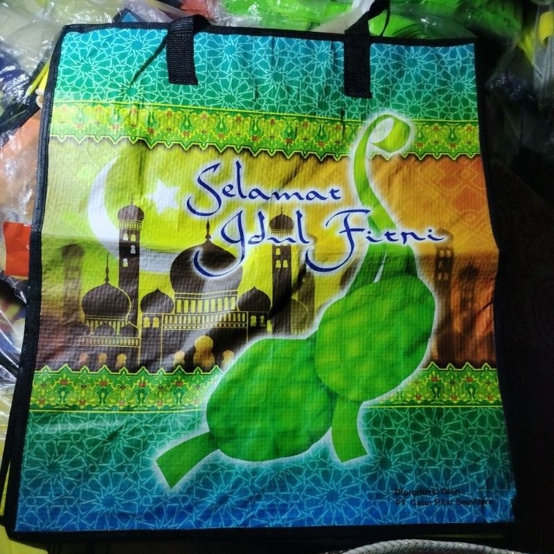 

TAS SPUNBOND LEBARAN WOVEN TAS PARCEL LEBARAN GOODIEBAG IDUL FITRI