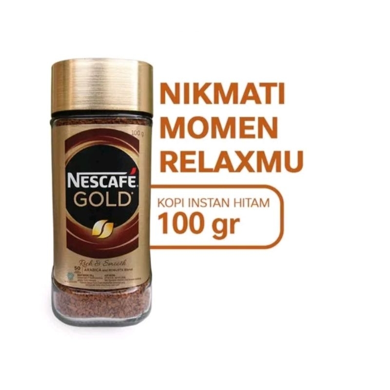 

Instant Coffee Nescafe Gold Kopi Instan Kopi Hitam Cafe Jar 100g