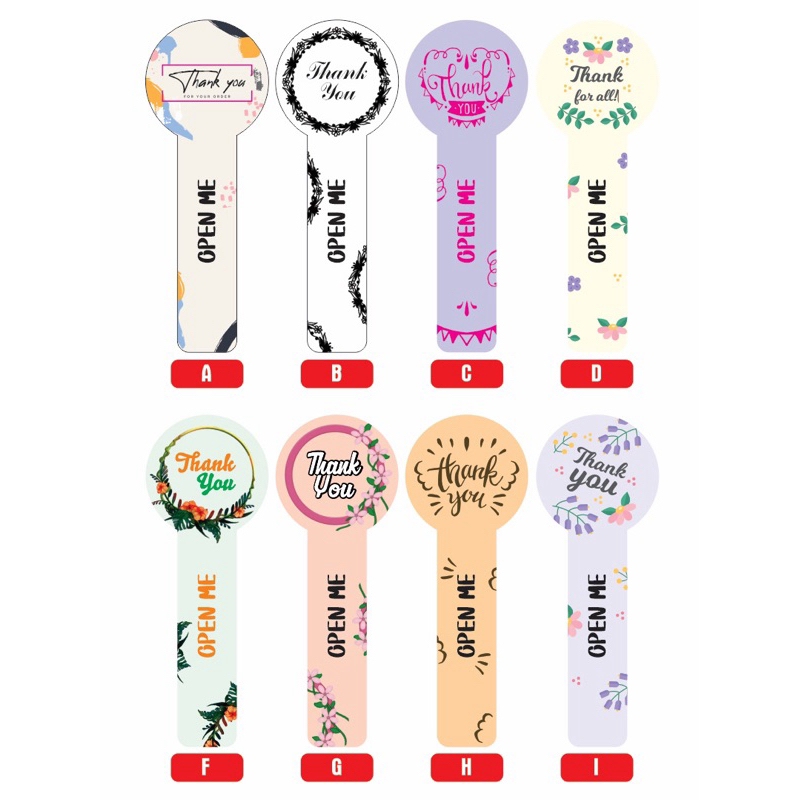 

Seal label stiker thank you terima kasih