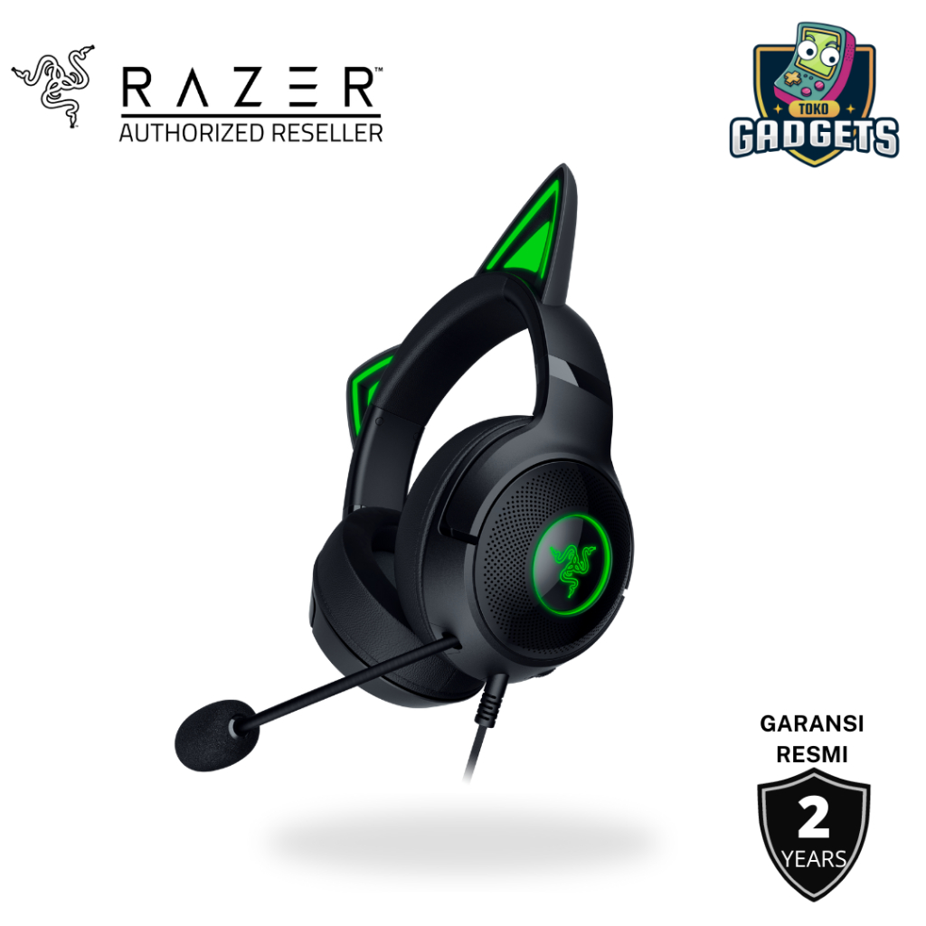 Razer Kraken Kitty V2 - Black - Wired RGB Gaming Headset
