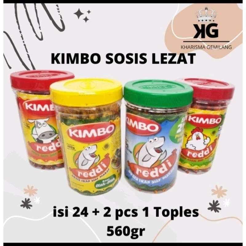 kimbo-kimbo Reddi sosis siap makan sosis anak Rasa Ayam otak otak iga bakar keju