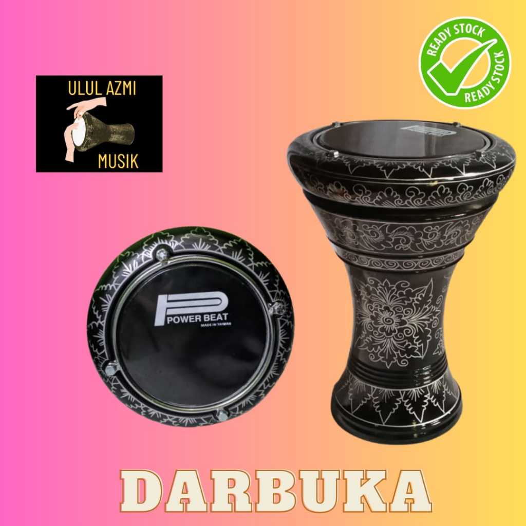 DARBUKA 8 INCH MOTIF BATIK MURAH ASLI ALAT MUSIK MARAWIS HADROH