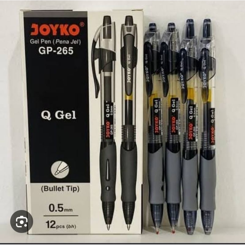 

pulpen gel joyko bp-265 1 pak isi 12pcs tinta hitam