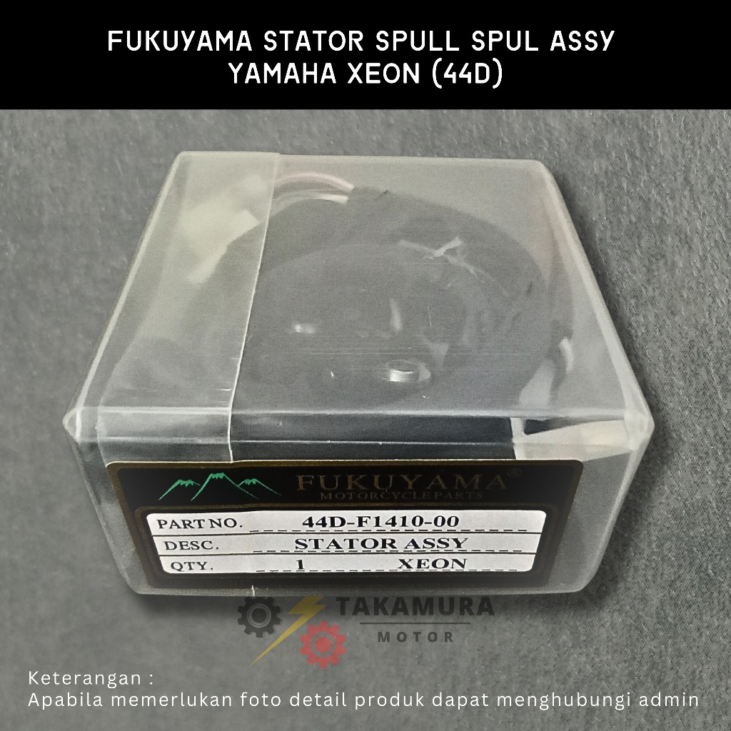 Fukuyama Stator Assy Comp 12 Spull Spul Spool + Pulser Yamaha Xeon (44D) - Takamura Sparepart Motor