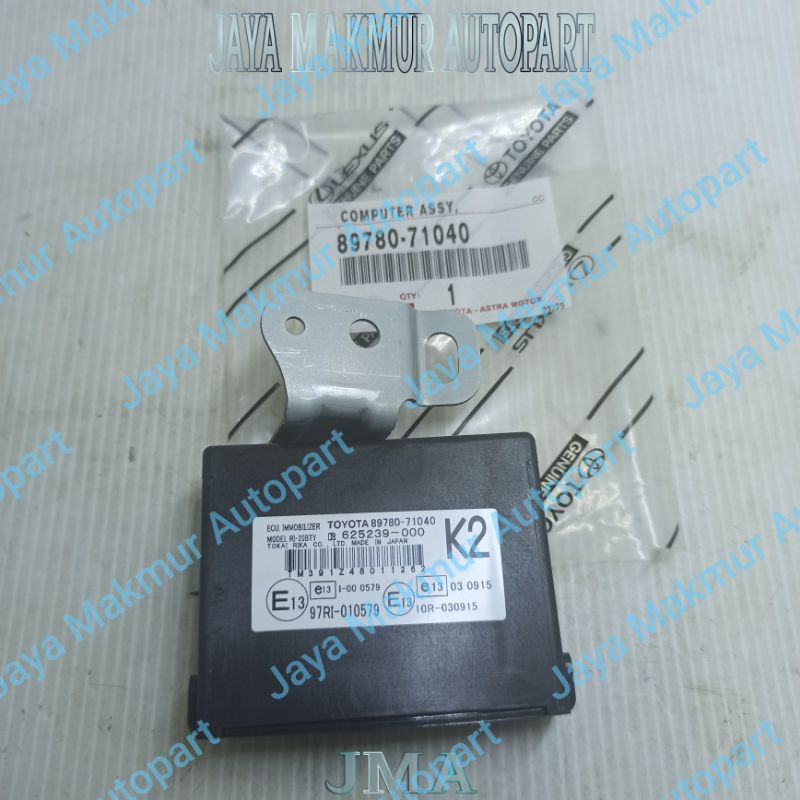 Ecu Immobilizer Toyota Fortuner 89780-71040 Original Asli