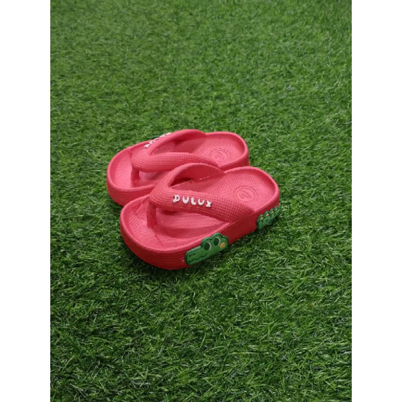 Sandal Anak Dulux M 510 D BY Uk 24-29 / Sandal Anak Unisex / Sandal Jepit Tempelan Gambar Buaya / Sa