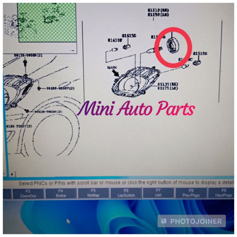 Cover KARET Lampu DEPAN Headlamp HEAD LAMP Yaris BAKPAO Original