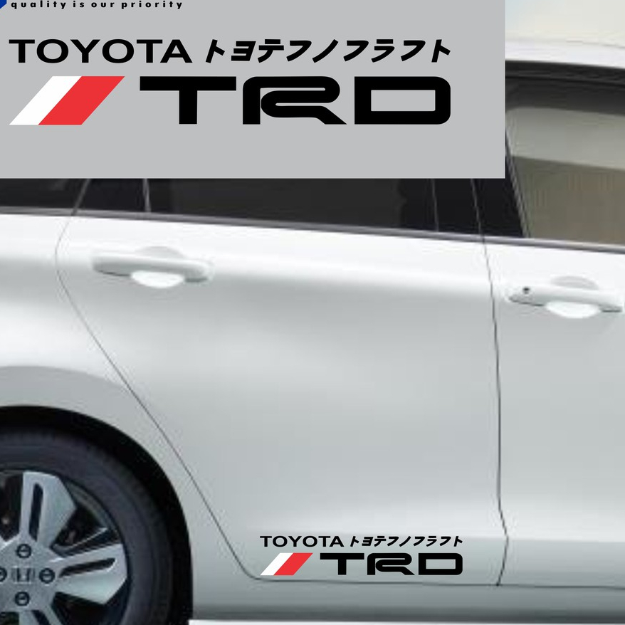 CUTTING STICKER MOBIL TOYOTA TRD STIKER MOBIL KEREN STIKER PINTU MOBIL OK