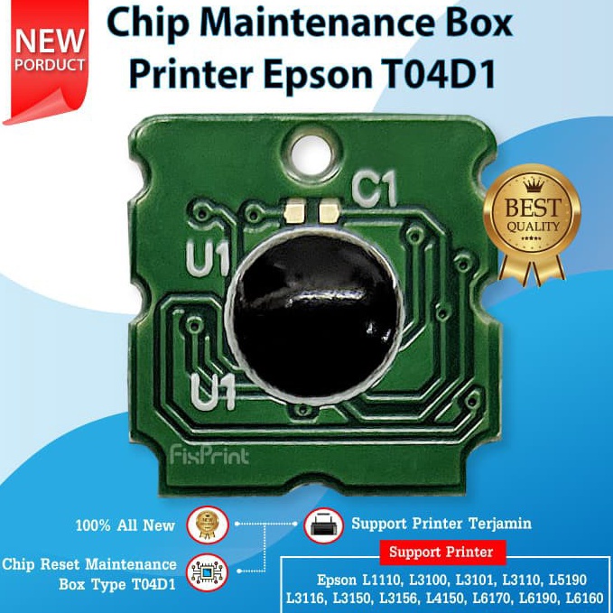 TREN TERBARU Chip Reset Maintenance Box T4D1 Waste Tank Printer 15 16 L616 L617 L619 M214 E3E413 L14