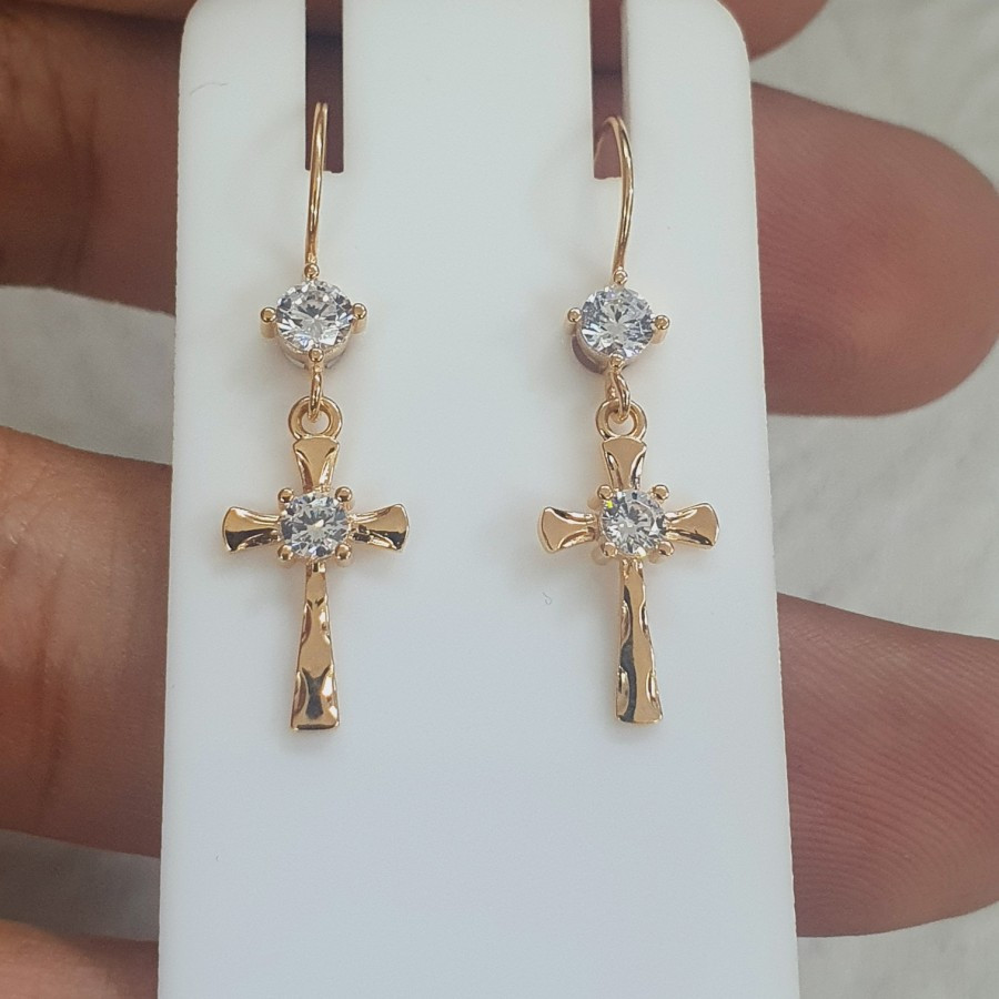 anting kawatan desi model salib variasi 1 ad emas 70% 700 70 % 16k