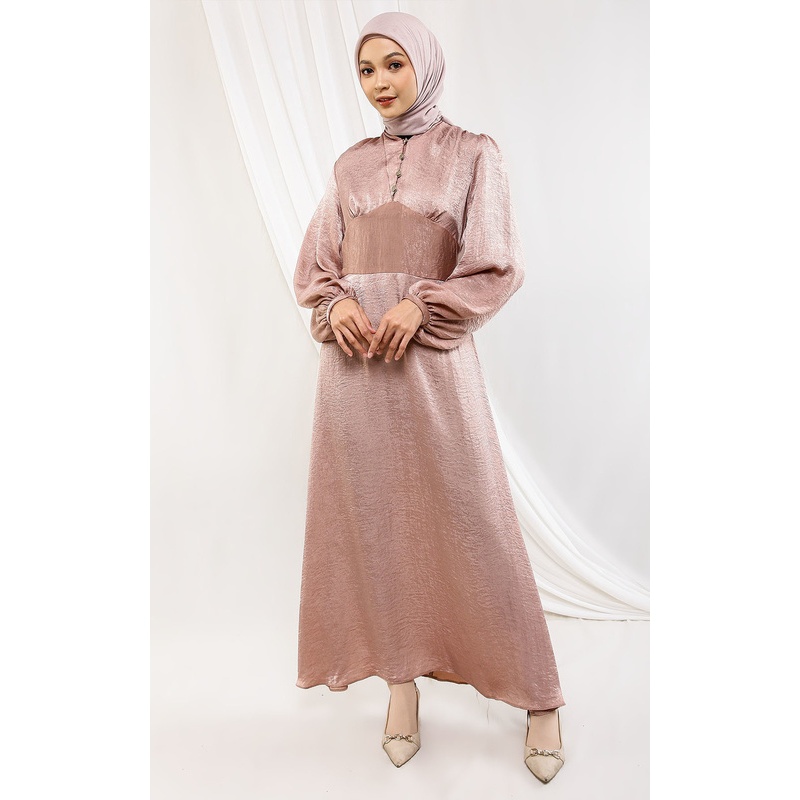 HAZELNUT - Unaya Dress For HIJUP Tan / Gamis
