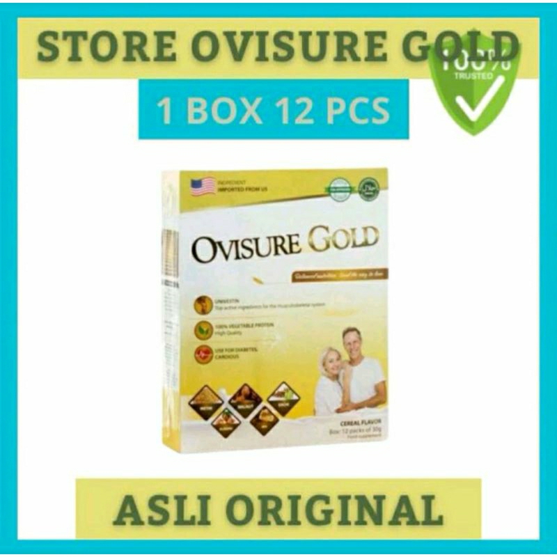 

1 BOX OVISURE GOLD SUSU OBAT VITAMIN TULANG DAN SENDI SYARAF KEJEPIT KERAM ORIGINAL AS 100% ORIGINAL