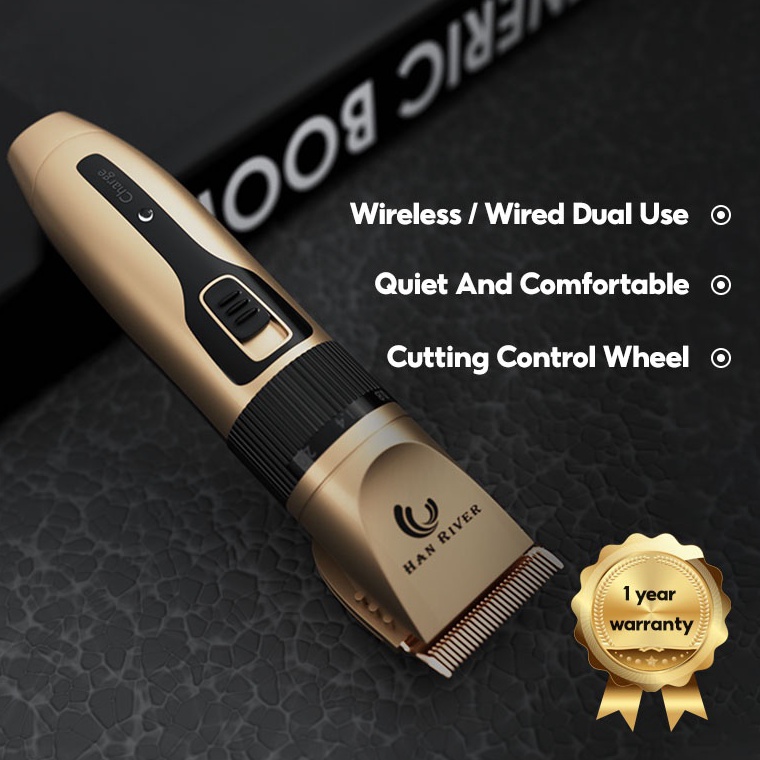 BOOMING HAN RIVER Cukur Rambut cukur rambut elektrik Penyesuaian panjang Alat cukur rambutcukur ramb