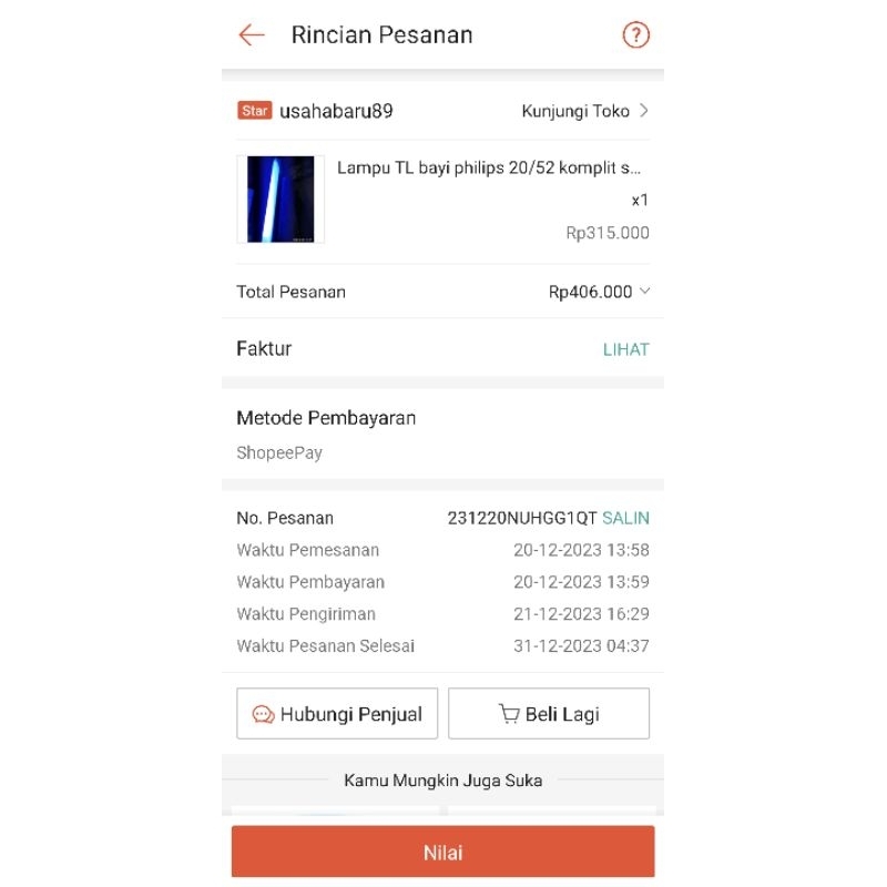 Lampu Light Therapy Philips 20 Watt